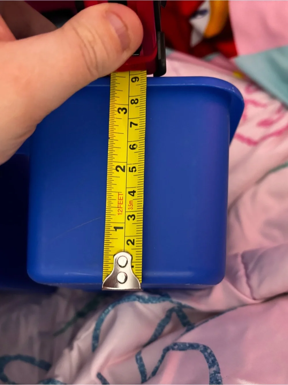 Blue & Pink Plastic Stackable Organizer Caddies